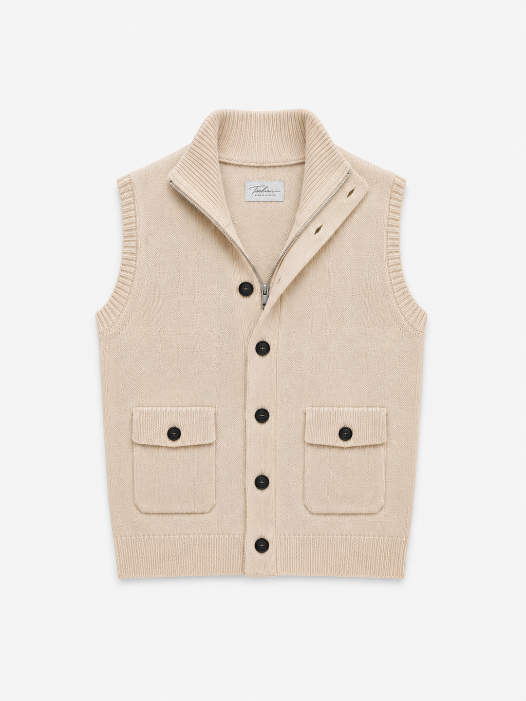 Knit Cardigan Vest