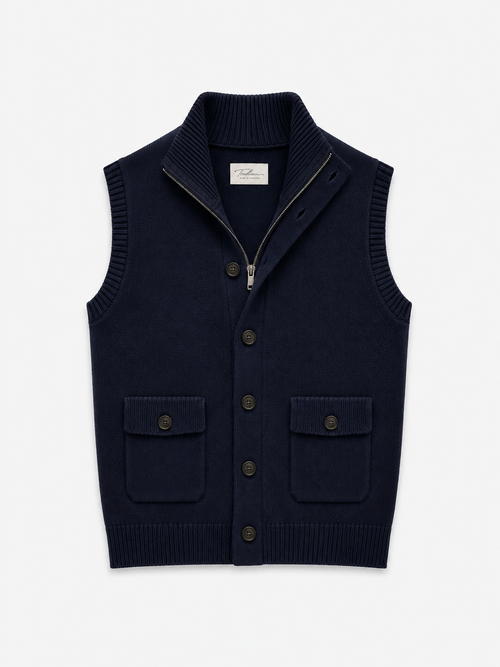 Knit Cardigan Vest