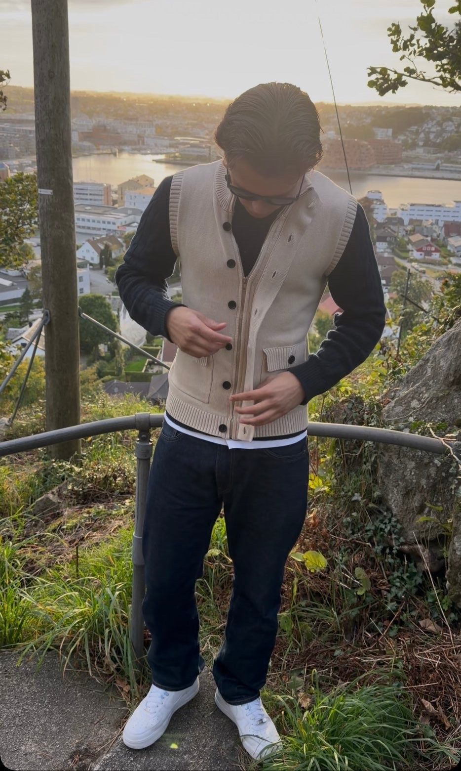 Knit Cardigan Vest